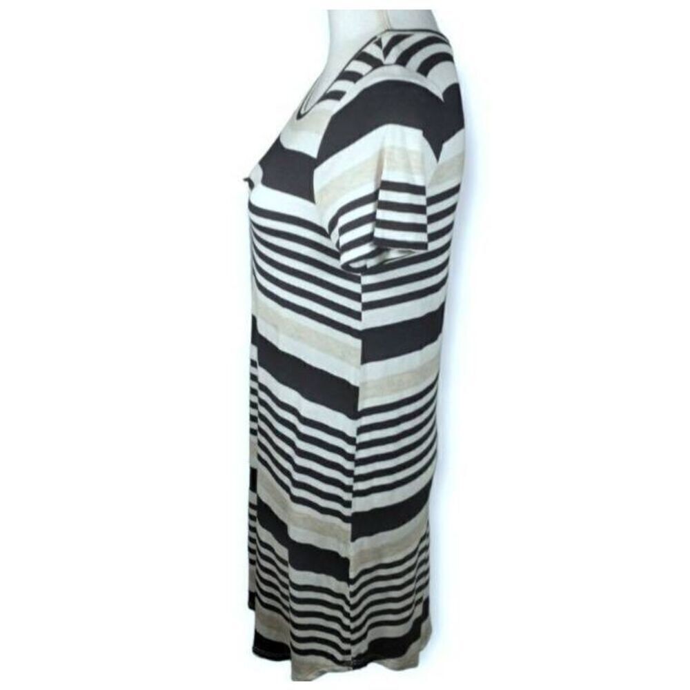 WASABI + MINT GRAY, BLACK, & WHITE STRIPE DRESS SZ.S GUC. - Picture 4 of 6